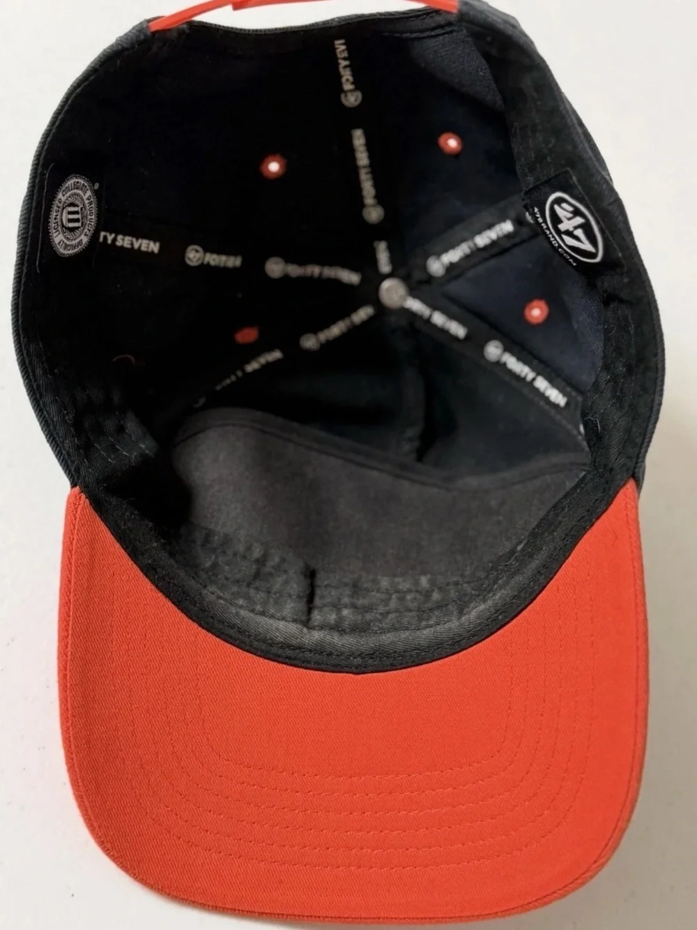 Vtg Syracuse Orangemen “S” Logo Snapback Hat NCAA Collegiate Block Design